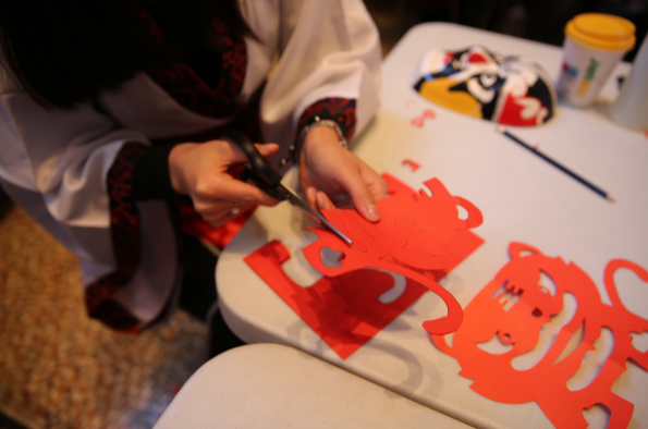 Chinese papercutting at Chinese New Year Event 2022 VG&M