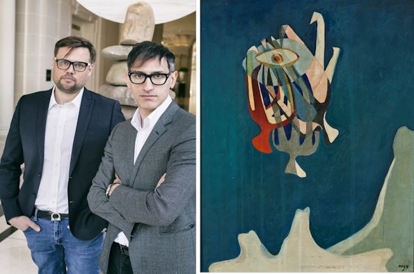evening with internationally-recognized independent curators Sam Bardaouil and Till Fellrath